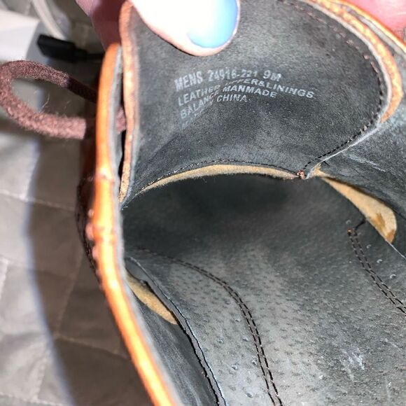 Stacy Adams Men 24916-221 Garrison Wingtip Oxfords Leather Dress Shoe Cognac 9M - Picture 6 of 10